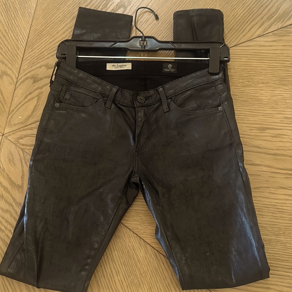 Leatherette AG Skinny Jeans Size 25R